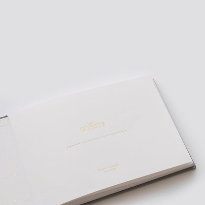 Guest book cover page