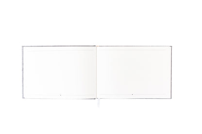 Interior blank pages of guest book