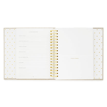 Pregnancy keepsakes page of baby book