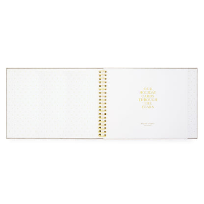 holiday card book front interior page